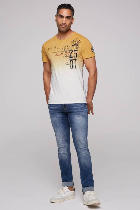 Soccx Dip Dye T-Shirt mit Artwork warm sun S JETZT KAUFEN