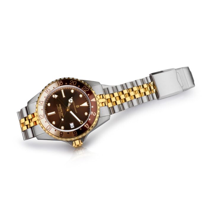 Steinhart Ocean 39 GMT.2 two-tone CHOCOLATE Taucheruhr Tiefpreis
