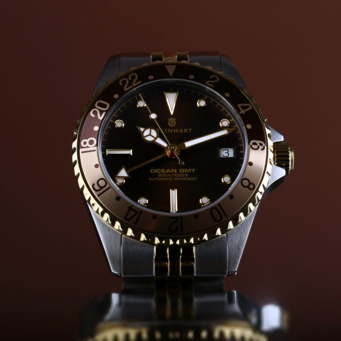 Steinhart Ocean 39 GMT.2 two-tone CHOCOLATE Taucheruhr Tiefpreis