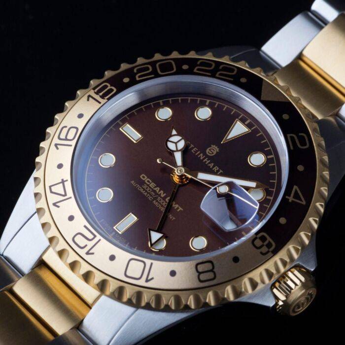 Steinhart Ocean One GMT two- tone CHOCOLATE Taucheruhr Wochenangebot