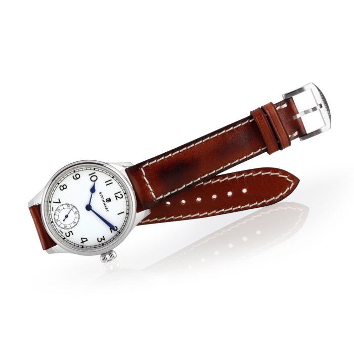 Steinhart MARINE CHRONOMETER 42 white arabic Sonderangebot der Fabrik