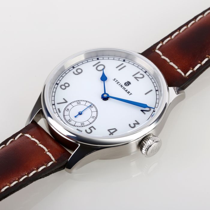 Steinhart MARINE CHRONOMETER 42 white arabic Sonderangebot der Fabrik