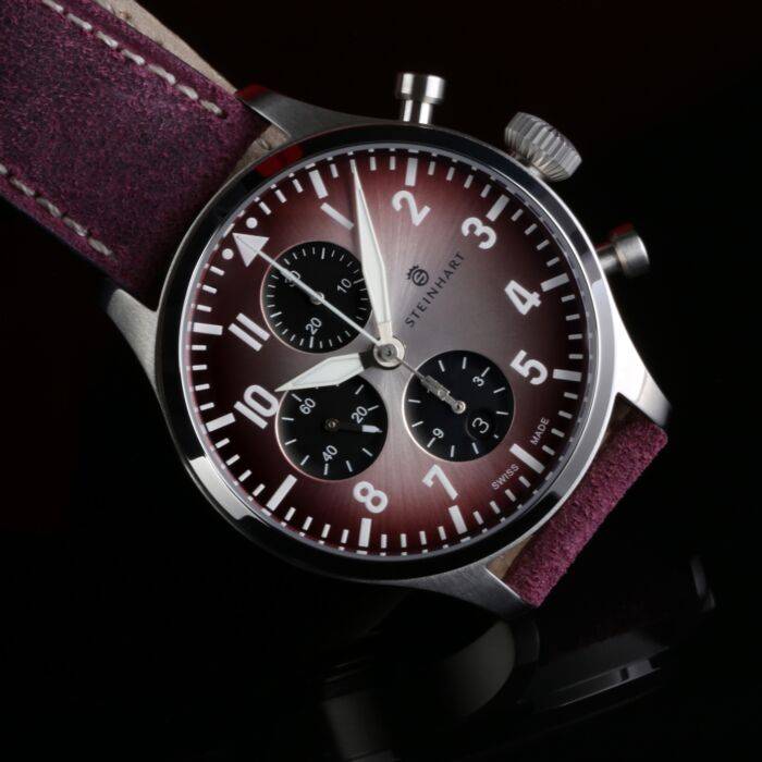 Steinhart Pilot Chronograph 42 red SUMMER EDITION Meist gekauft