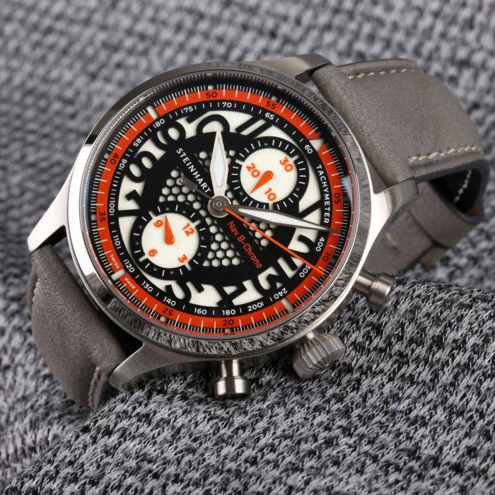 Steinhart NAV.B-CHRONO 42 SKELETON orange Fabrikpreis