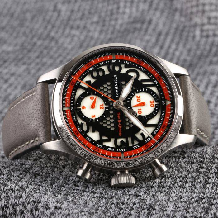 Steinhart NAV.B-CHRONO 42 SKELETON orange Fabrikpreis