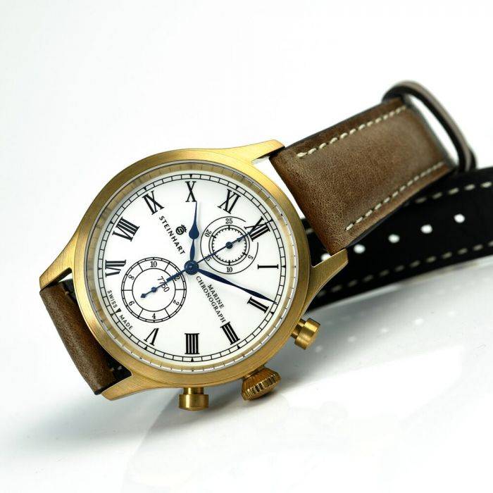 Steinhart Marine-Chronograph Bronze Premium Römisch Preisnachlass