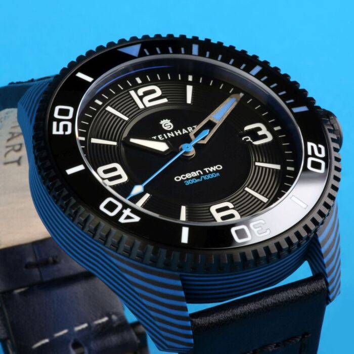 Steinhart Ocean 2 premium Carbon Blue Taucheruhr Fabrikverkauf
