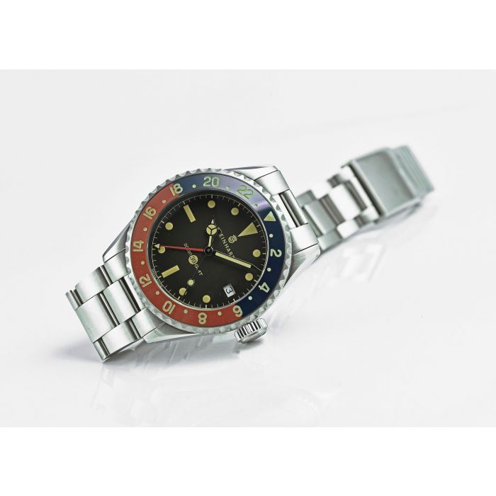 Steinhart Ocean 39 vintage GMT premium BLUE-RED Ceramic Kostenloser Versand