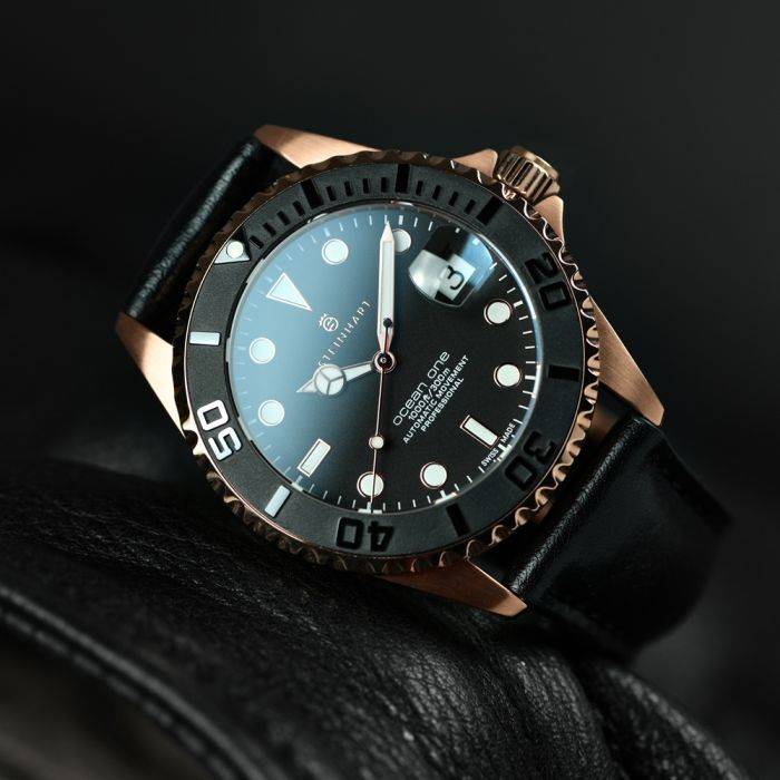 Steinhart Ocean 39 PINK-GOLD Ceramic Taucheruhr Fabrik Onlineshop