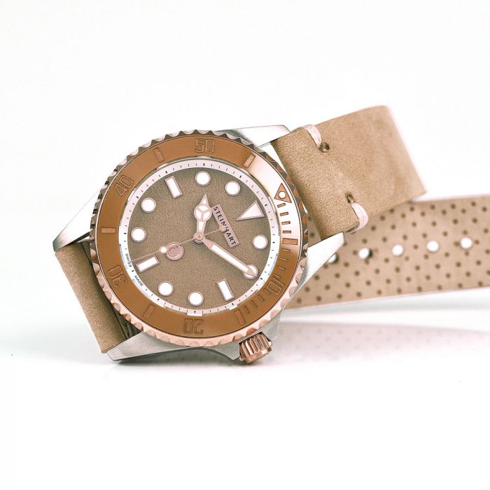 Steinhart Ocean 39 BEIGE Ceramic Taucheruhr Fabrikpreis