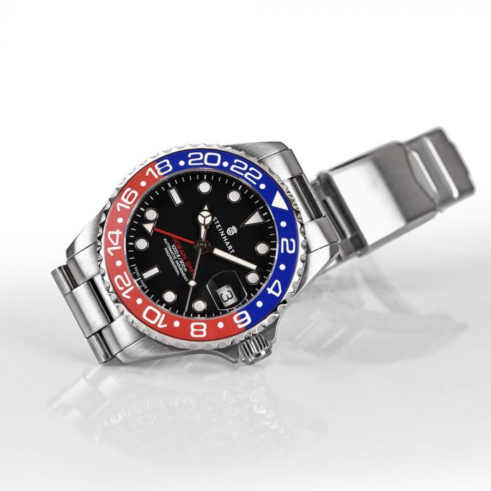 Steinhart Ocean 39 GMT BLUE-RED Ceramic Taucheruhr Rabatt