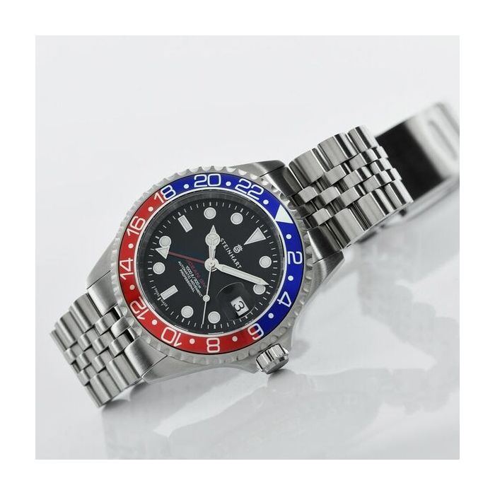 Steinhart Ocean One GMT BLUE-RED.2 Taucheruhr Versandkostenfrei