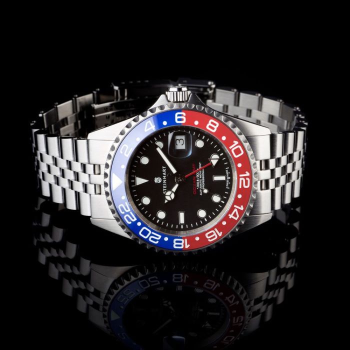 Steinhart Ocean One GMT BLUE-RED. 2 Ceramic Taucheruhr Exklusivangebot