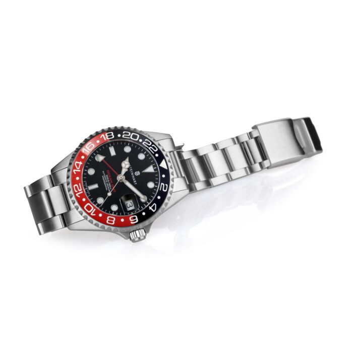 Steinhart Ocean 39 GMT BLACK-RED Ceramic Taucheruhr Preisnachlass