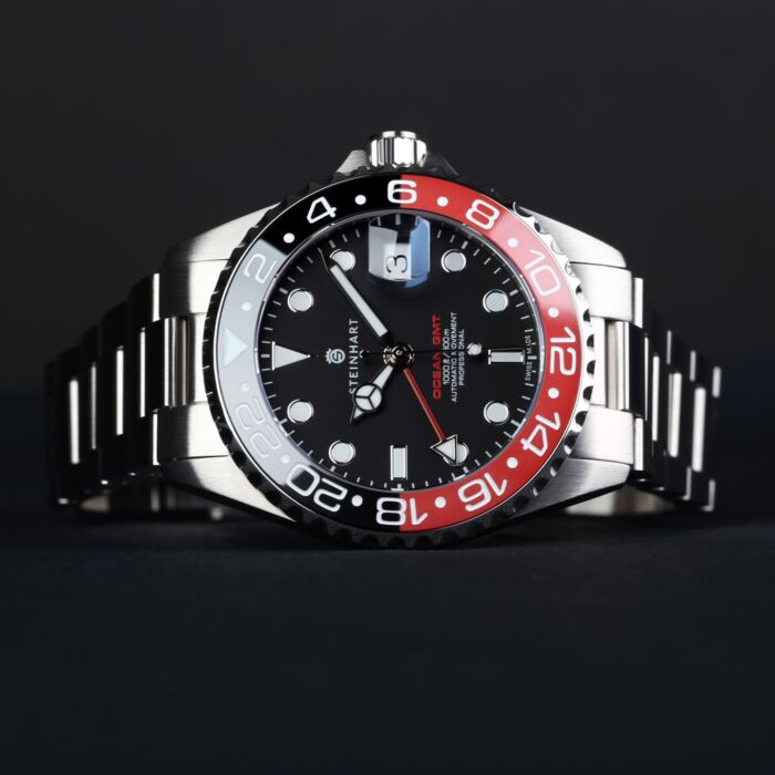 Steinhart Ocean 39 GMT BLACK-RED Ceramic Taucheruhr Preisnachlass