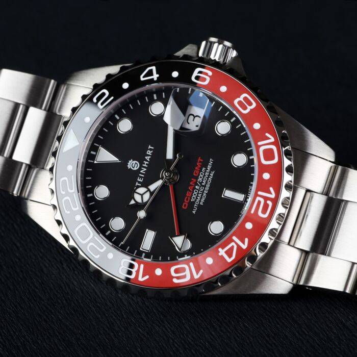 Steinhart Ocean 39 GMT BLACK-RED Ceramic Taucheruhr Preisnachlass
