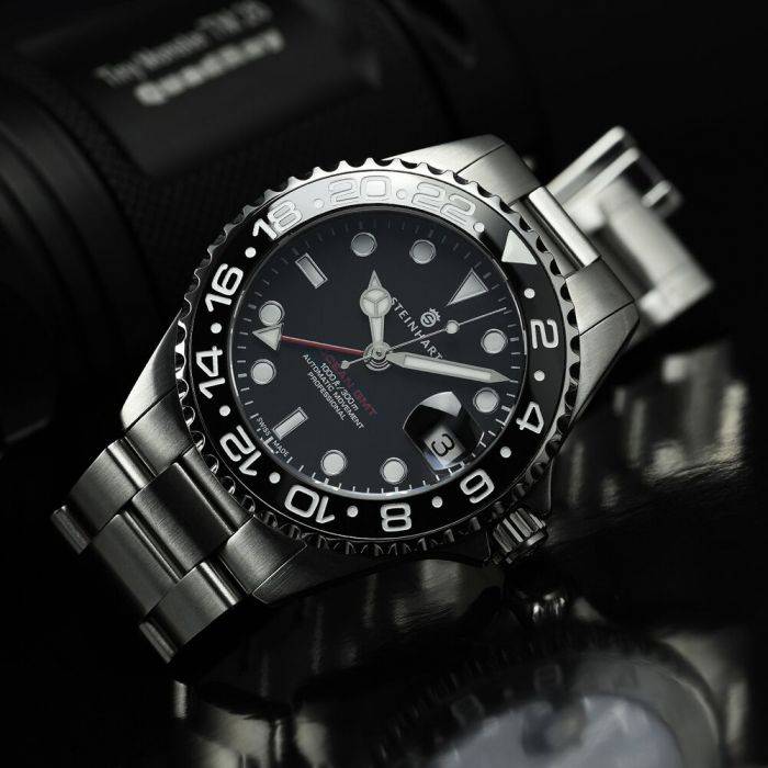 Steinhart Ocean 39 GMT BLACK Ceramic Taucheruhr Weihnachtsangebot