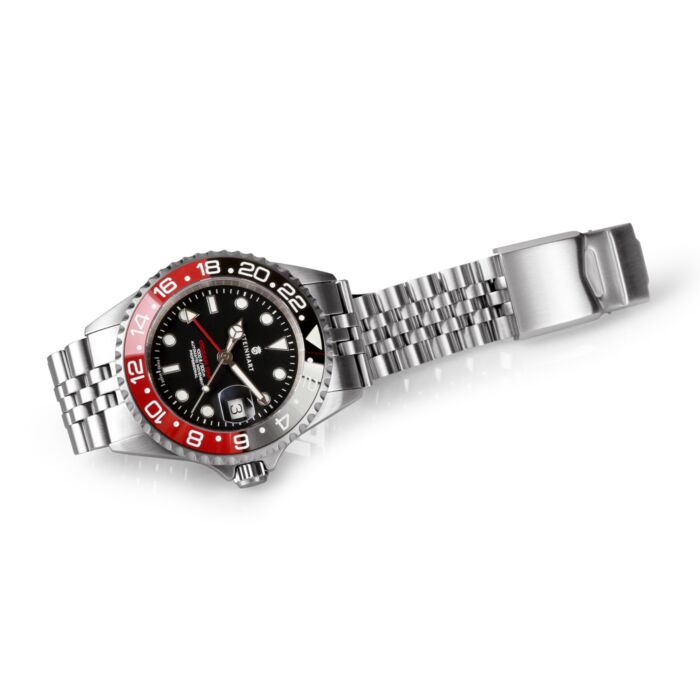 Steinhart Ocean One GMT BLACK-RED. 2 Ceramic Taucheruhr Vatertagsangebot