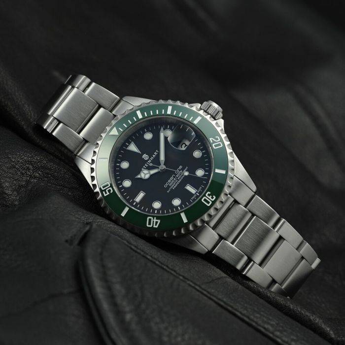 Steinhart Ocean 39 GREEN Ceramic Taucheruhr Lagerräumung