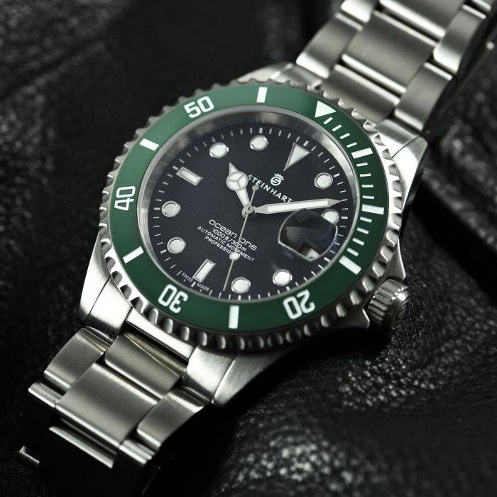 Steinhart Ocean 39 GREEN Ceramic Taucheruhr Lagerräumung