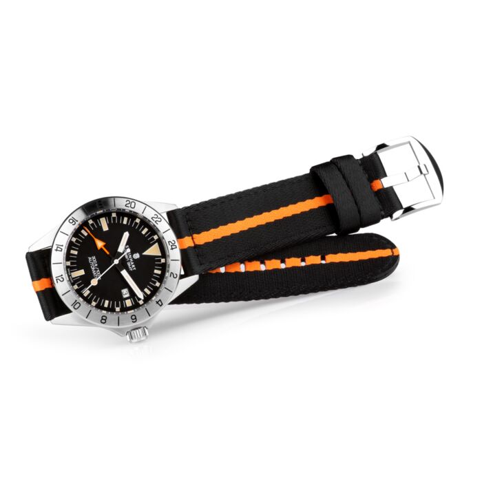Steinhart Natoband schwarz/orange Fabrik Onlineshop