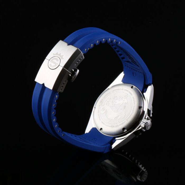 Steinhart Kautschukband blau 22x18 mm für Ocean 42 und Ocean 44 mit Schließe Stahl Valentinstagsangebot