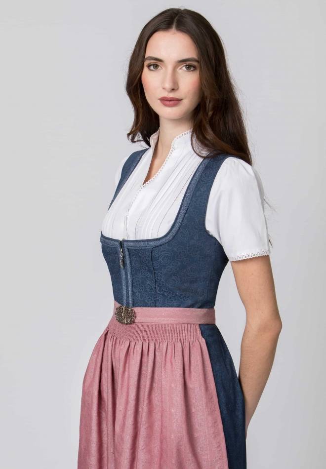 Stockerpoint Dirndl Roseline blau-altrosa 30 Kostenlose Rückgabe