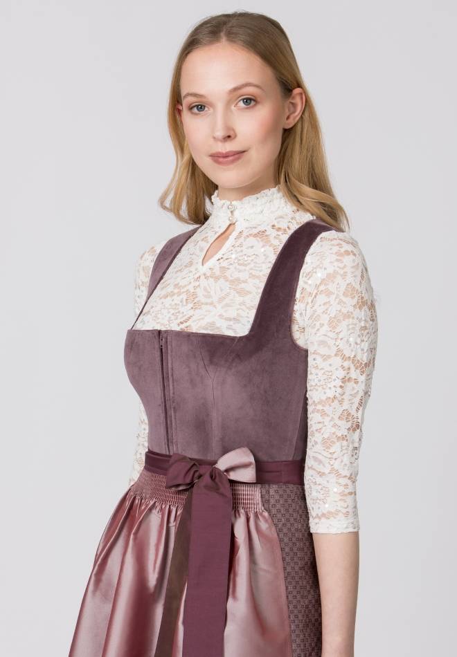 Stockerpoint Dirndl Malve aubergine 44 50% Rabatt für begrenzte Zeit