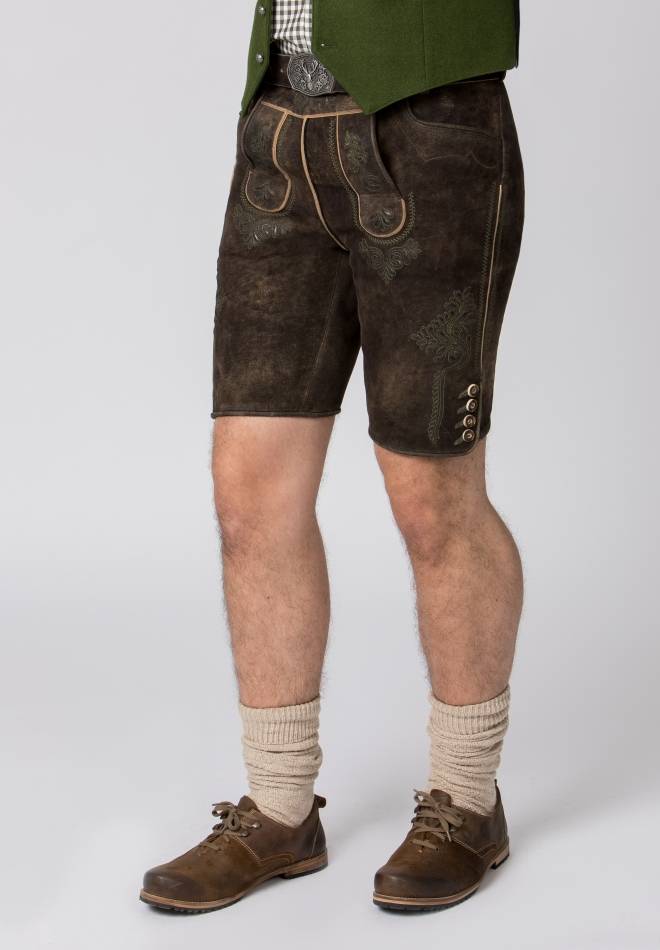 Stockerpoint Lederhose Bertl braun gespeckt 44 Osterangebot