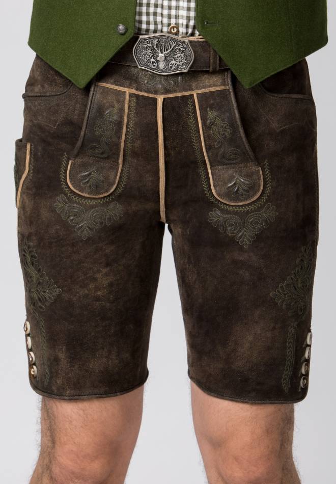 Stockerpoint Lederhose Bertl braun gespeckt 44 Osterangebot