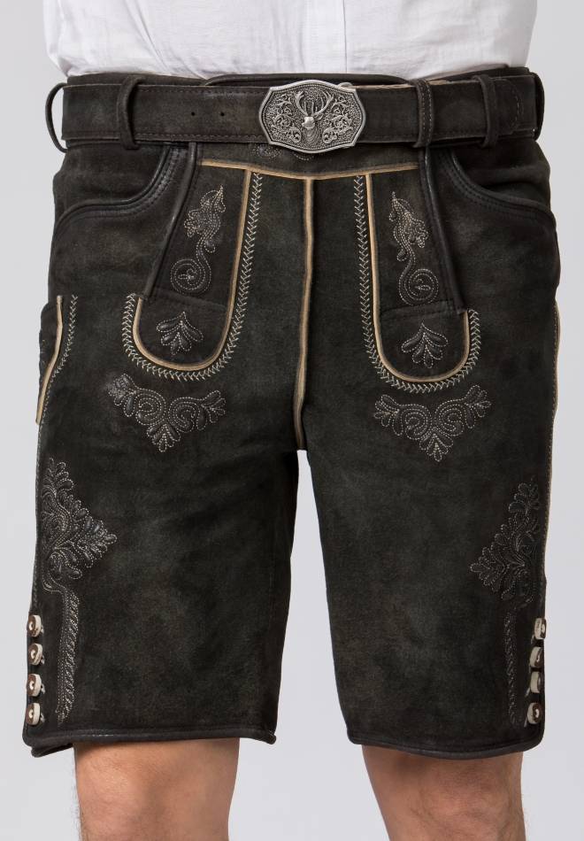 Stockerpoint Lederhose Bertl graphit gespeckt 44 Muttertagsangebot
