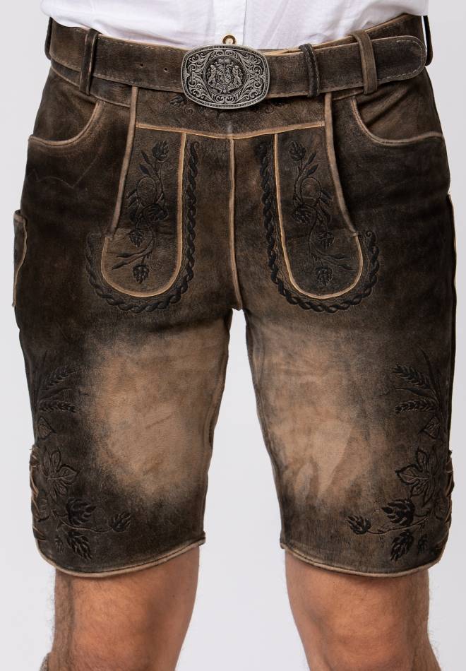 Stockerpoint Hose Almbräu sepia raw-schwarz 46 Lagerräumung
