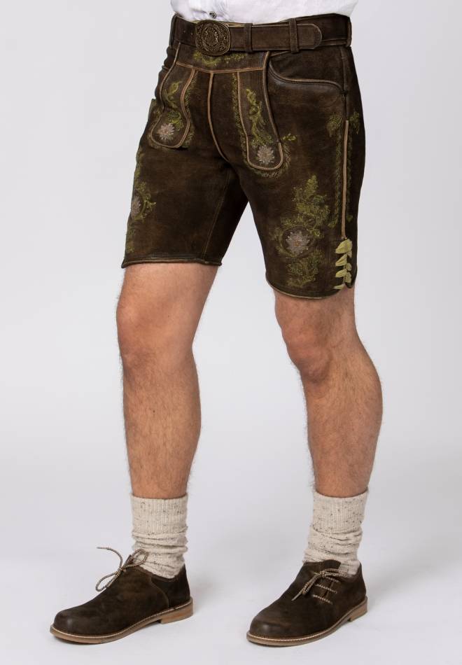 Stockerpoint Hose Hubert dunkelbraun-grün 46 Heißer Verkauf