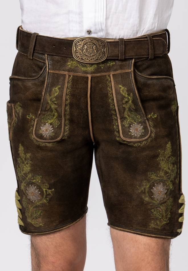 Stockerpoint Hose Hubert dunkelbraun-grün 46 Heißer Verkauf