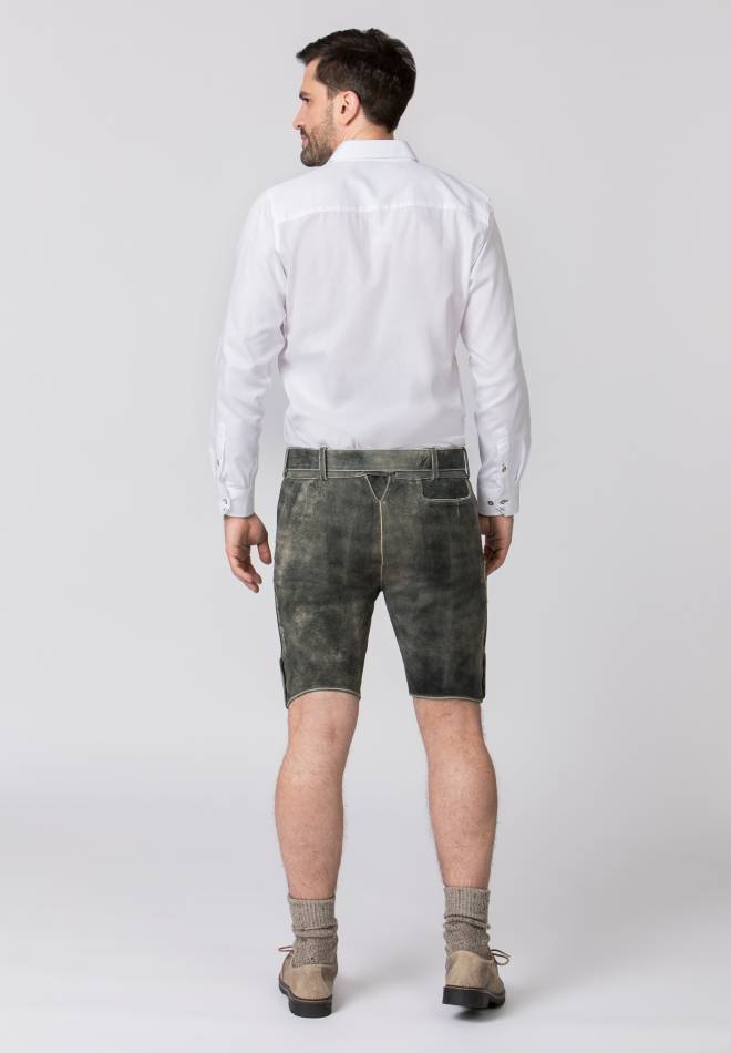 Stockerpoint Lederhose Lee grau gespeckt 58 Blitzangebot
