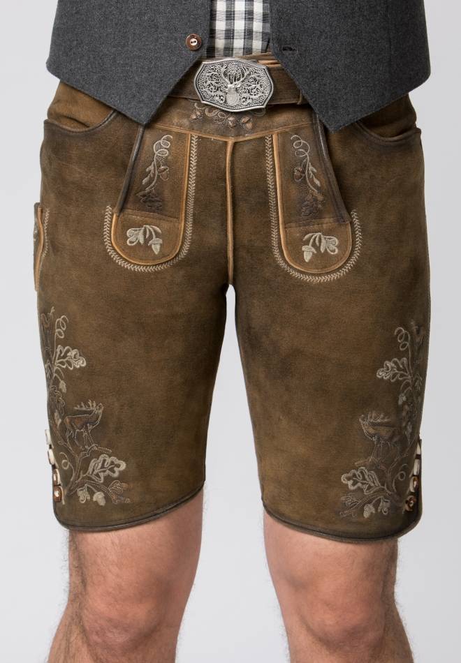 Stockerpoint Lederhose Bastian havanna gespeckt 44 Riesige Ersparnisse