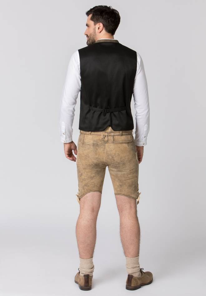 Stockerpoint Lederhose Girgl senf gespeckt-grau 44 Super Sparpreis