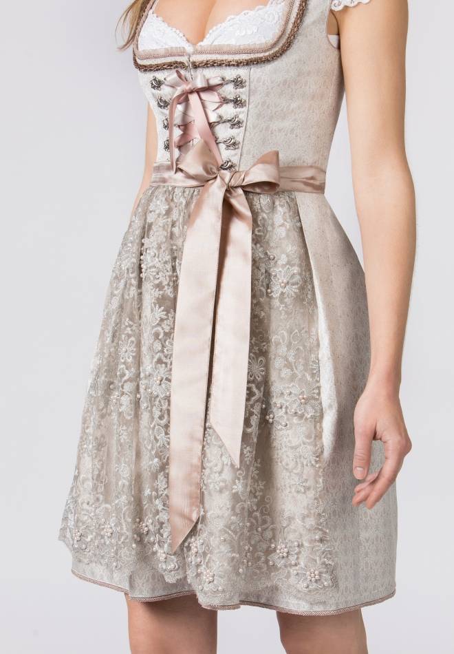 Stockerpoint Dirndl Evianne taupe 32 Super Sparpreis
