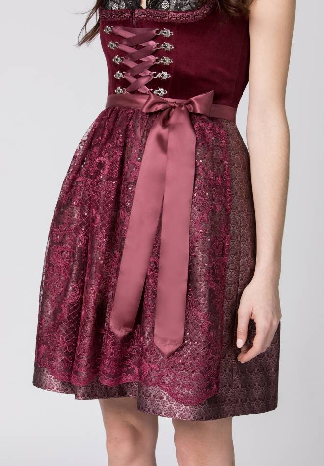 Stockerpoint Dirndl Loredana rot 30 Sonderangebot der Fabrik