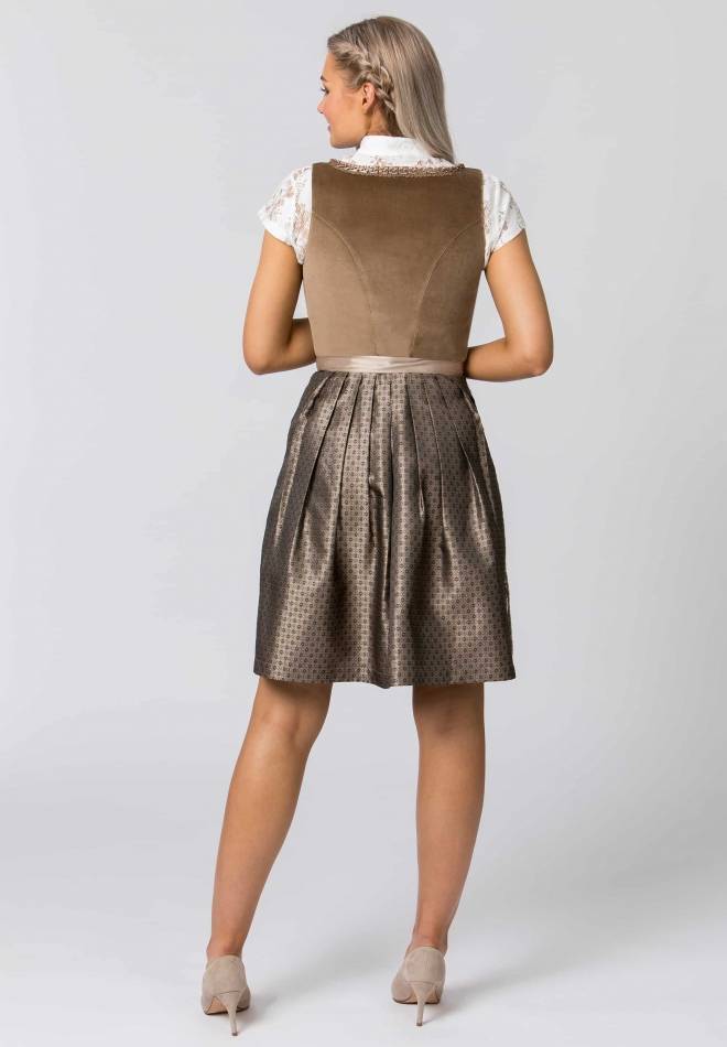 Stockerpoint Dirndl Loredana taupe 30 Discount Store für neue Produkte