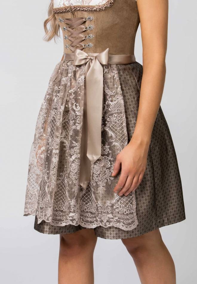 Stockerpoint Dirndl Loredana taupe 30 Discount Store für neue Produkte