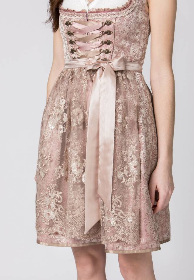Stockerpoint Dirndl Noelia altrosa 30 Super Rabatt