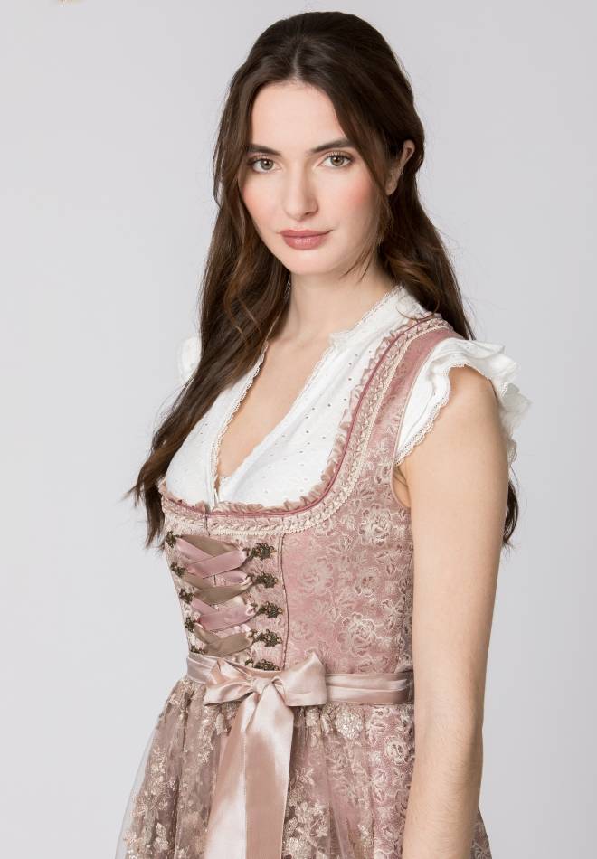 Stockerpoint Dirndl Noelia altrosa 30 Super Rabatt