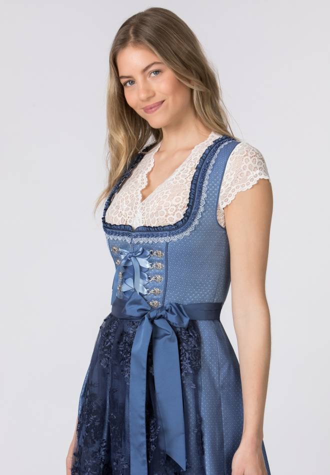 Stockerpoint Dirndl Beliva blau 32 Kostenloser Versand international