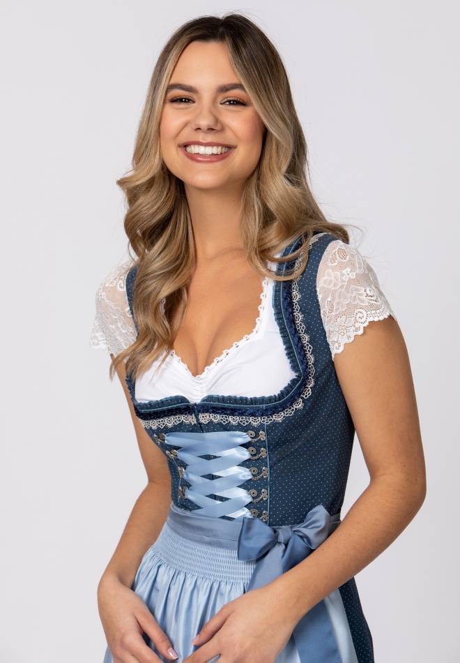 Stockerpoint Dirndl Harper blau 32 Im Verkauf