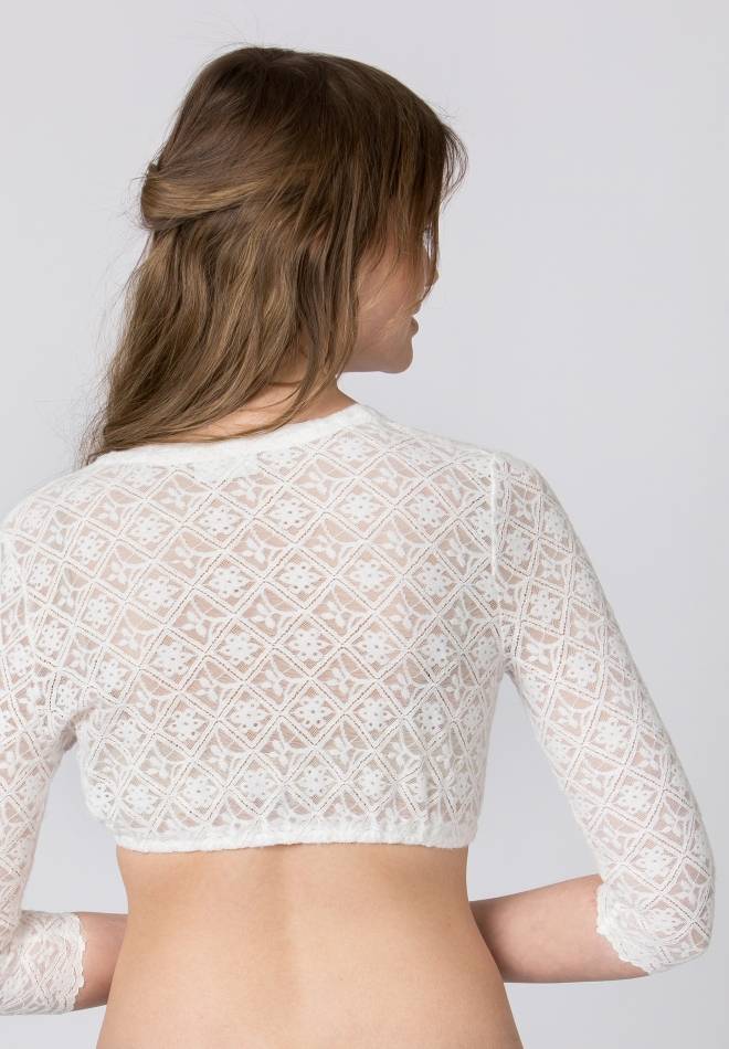 Stockerpoint Dirndlbluse Elza creme 36 Saisonschlussverkauf