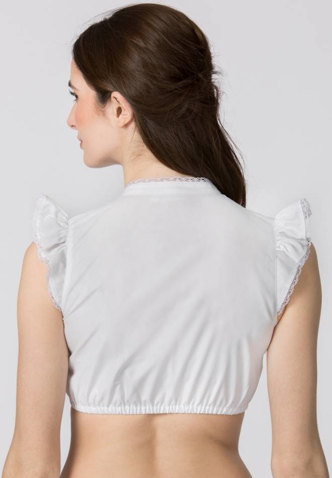 Stockerpoint Dirndlbluse Satine weiss 30 Exklusive Angebote