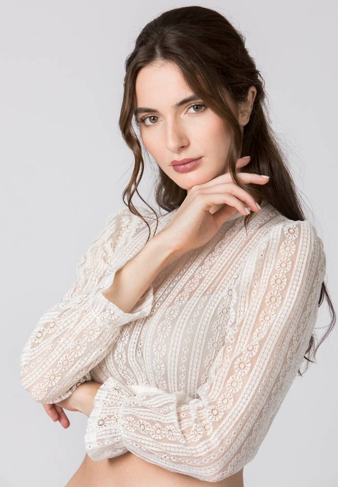 Stockerpoint Dirndlbluse Kalinka creme 34 Große Rabatte