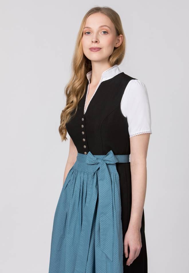 Stockerpoint Schürze Molina rauchblau 1 (34-38) Fabrik Onlineshop