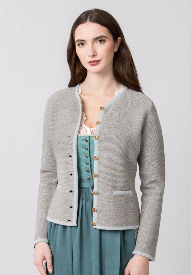 Stockerpoint Jacke Caro grau-hellblau 34 Valentinstagsangebot
